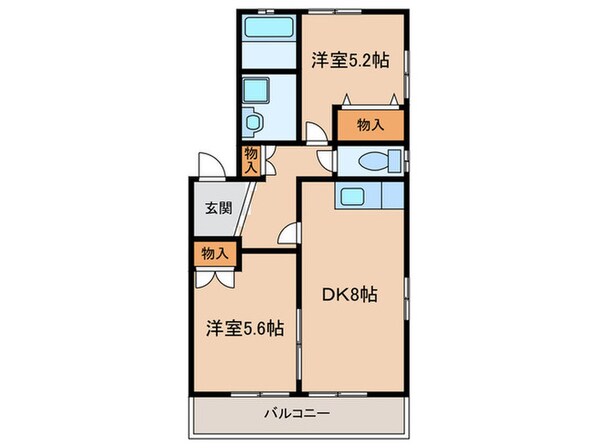 ビレッジサカエの物件間取画像